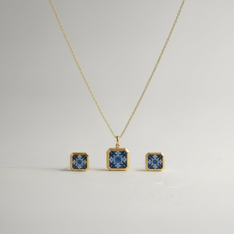 Glanz-Quadrat Set