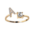 Nyla – Ring mit Initiale und Zirkonia