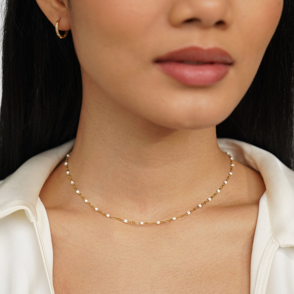Mila – Kette mit Weißen Perlen