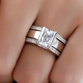 Clemence – Vintage-Ring mit Eingesetztem Glas