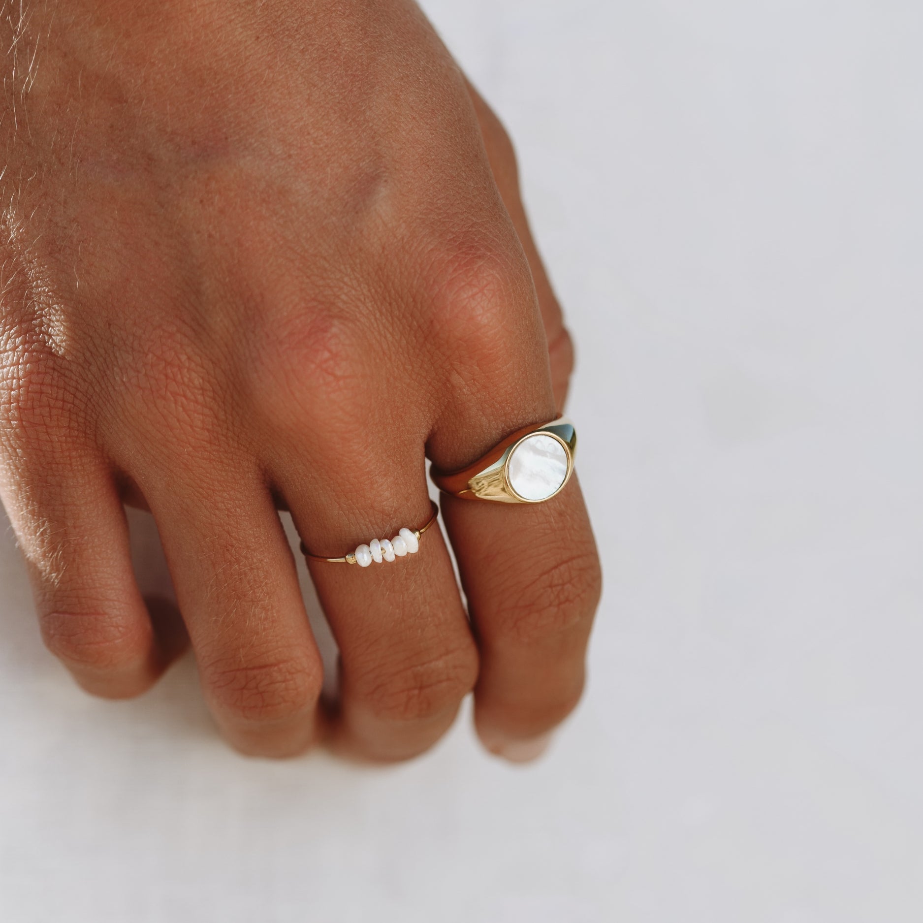 Lina – Ring mit kleinen Naturperlen