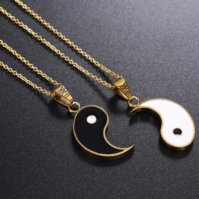 Tao – Teilbare Yin Yang Halskette für Paare oder Freunde