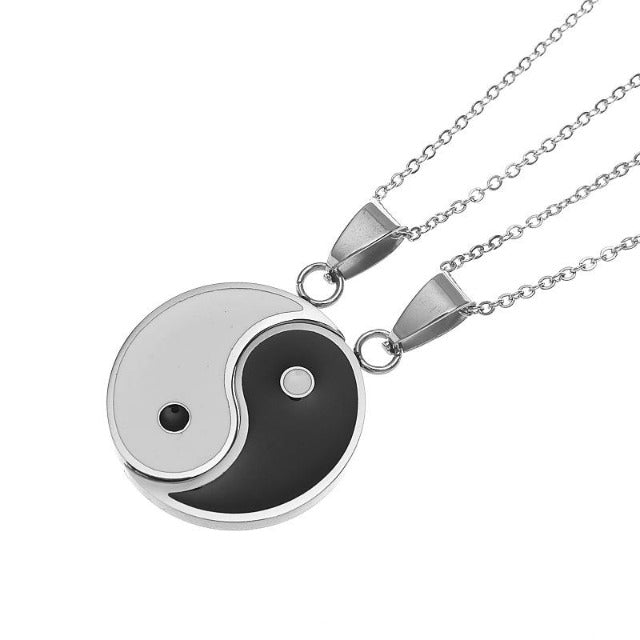 Tao – Teilbare Yin Yang Halskette für Paare oder Freunde