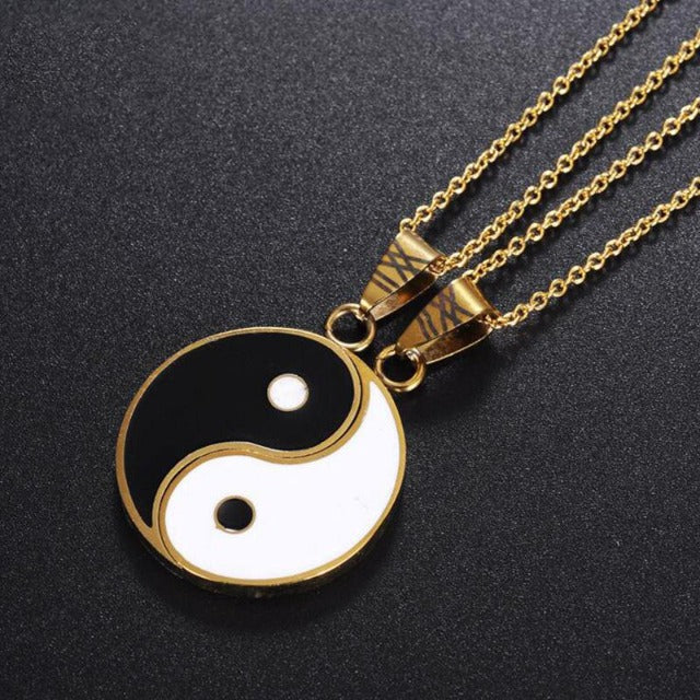 Tao – Teilbare Yin Yang Halskette für Paare oder Freunde