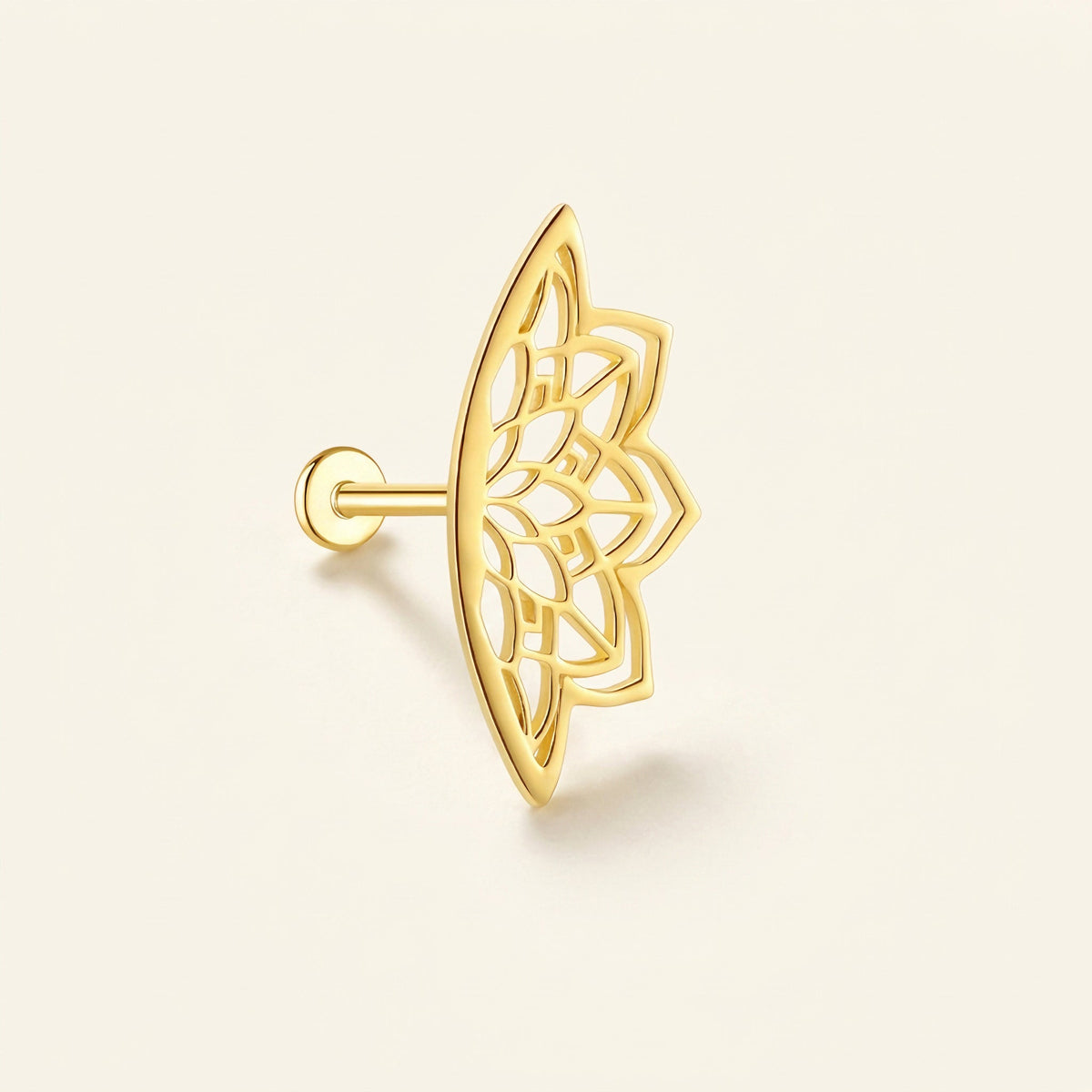 Damen Helix-Ohrring im Mandala-Design