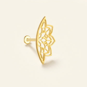 Damen Helix-Ohrring im Mandala-Design