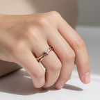Eleane – Ring Unendlichkeit Zweifarbig Stilvoll