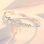 Aiyana – Verstellbares Traumfänger-Armband aus 925er Silber