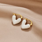 Aya – Herz Liebe Gold Ohrringe