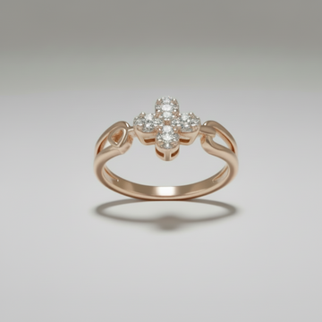 Ring mit Kleeblatt-Design