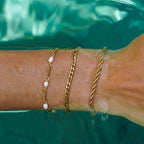 Calvi – Armband mit Geflochtener Goldkette