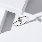 Schlanker Semikolon-Ring - Stärke-Ring