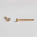 Sloane - Funkelnde Mini Ohrstecker 2mm
