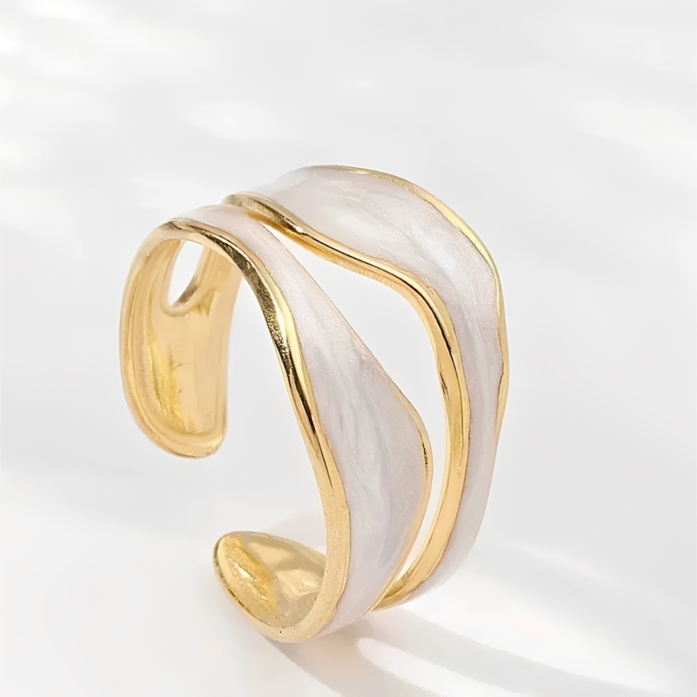 Niana – Vintage-Ring aus hellem Metall