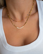 Alba - Halsband in Regenbogen und Gold