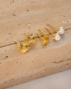 Jessi - Goldene Perlen Ohrstecker